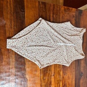 KAVALA Women's XL Floral Print Sleeveless Bodysuit Multicolor Casual